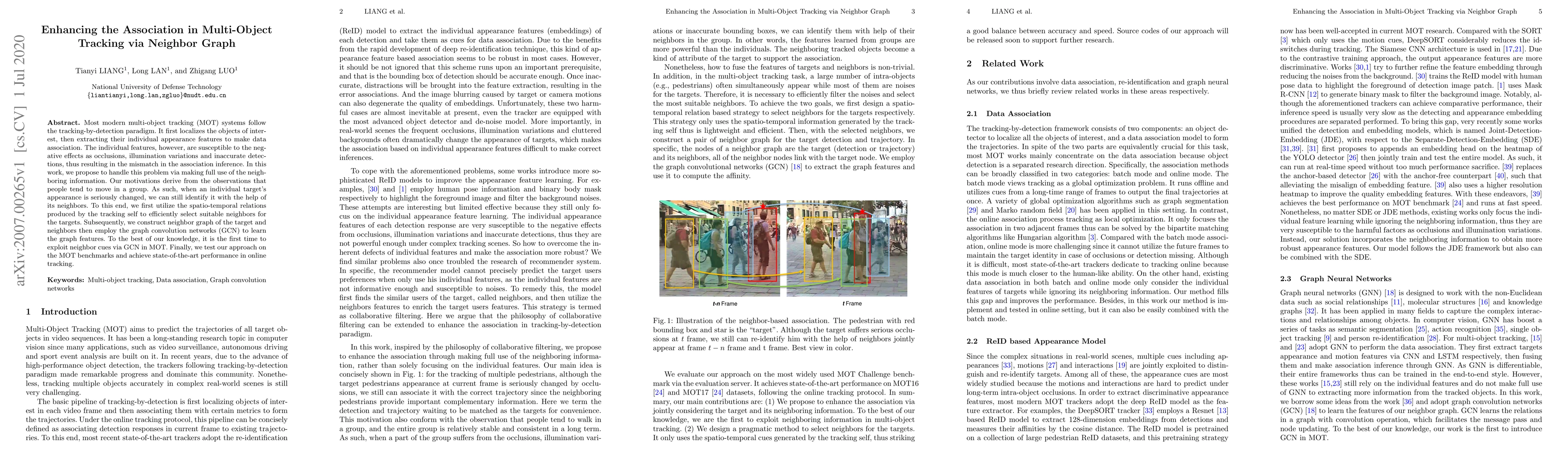 Thumbnail for Enhancing the Association in Multi-Object Tracking via Neighbor Graph