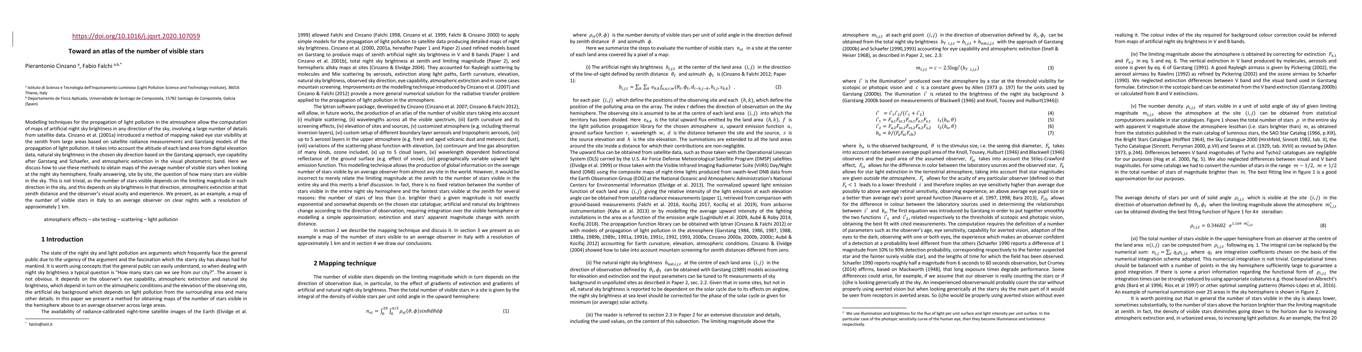 Thumbnail for Toward an atlas of the number of visible stars