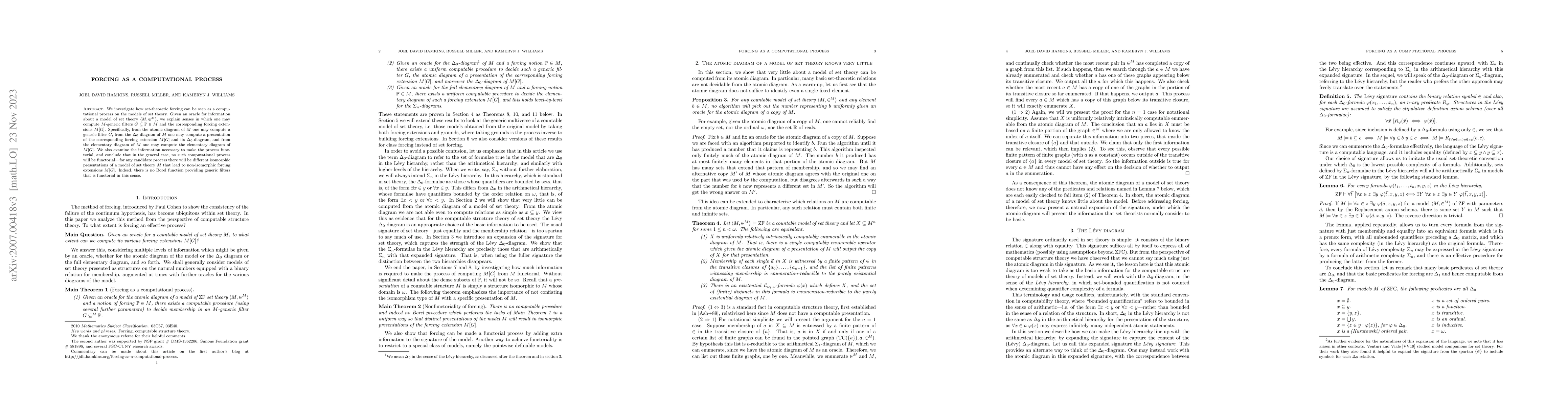 Thumbnail for Forcing as a computational process