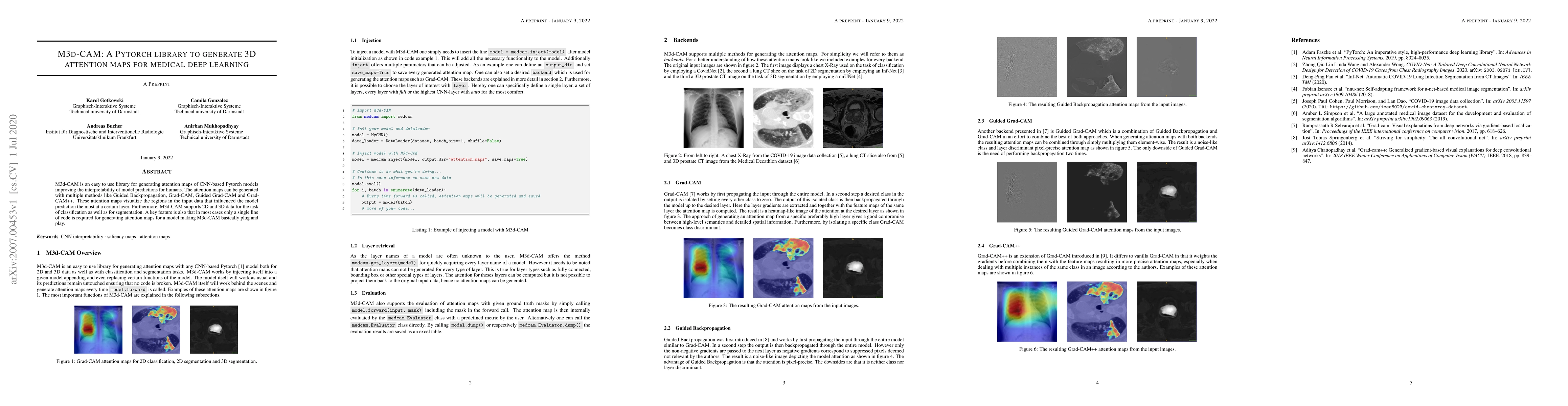 Thumbnail for M3d-CAM: A PyTorch library to generate 3D data attention maps for
  medical deep learning