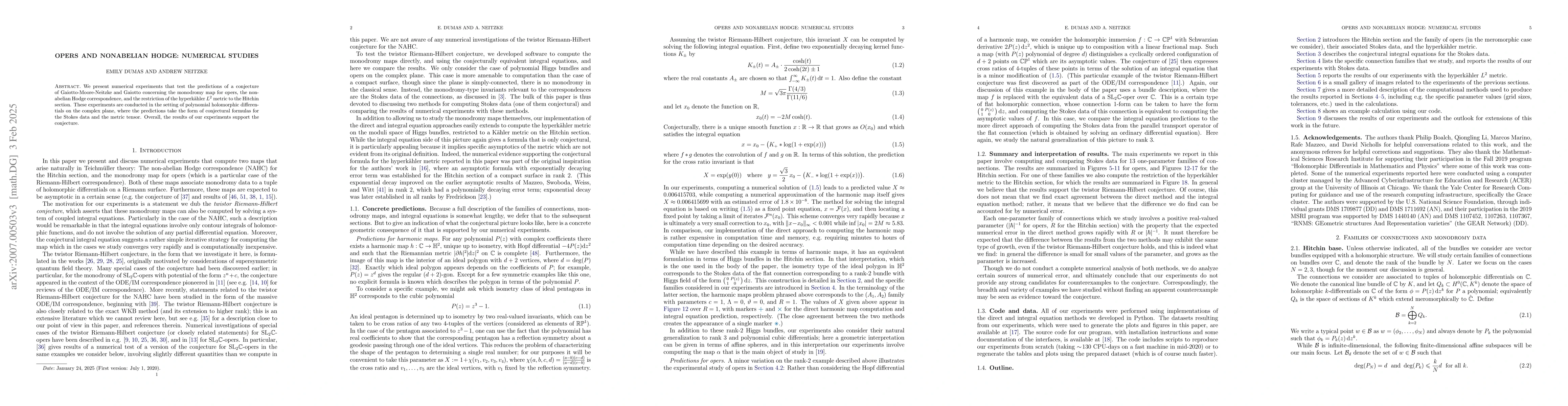Thumbnail for Opers and nonabelian Hodge: numerical studies