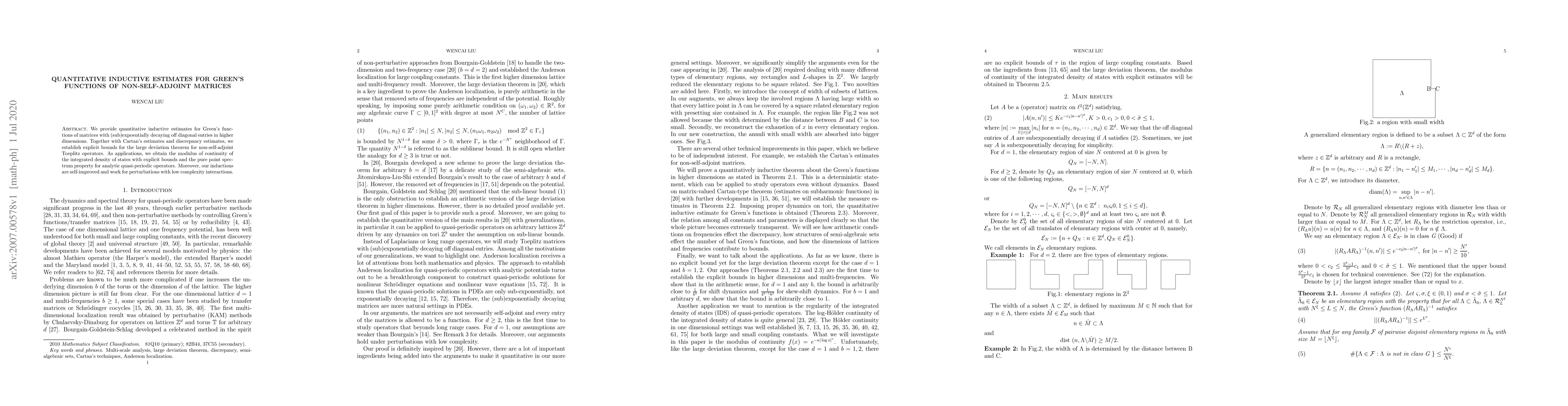 Thumbnail for Quantitative inductive estimates for Green's functions of
  non-self-adjoint matrices