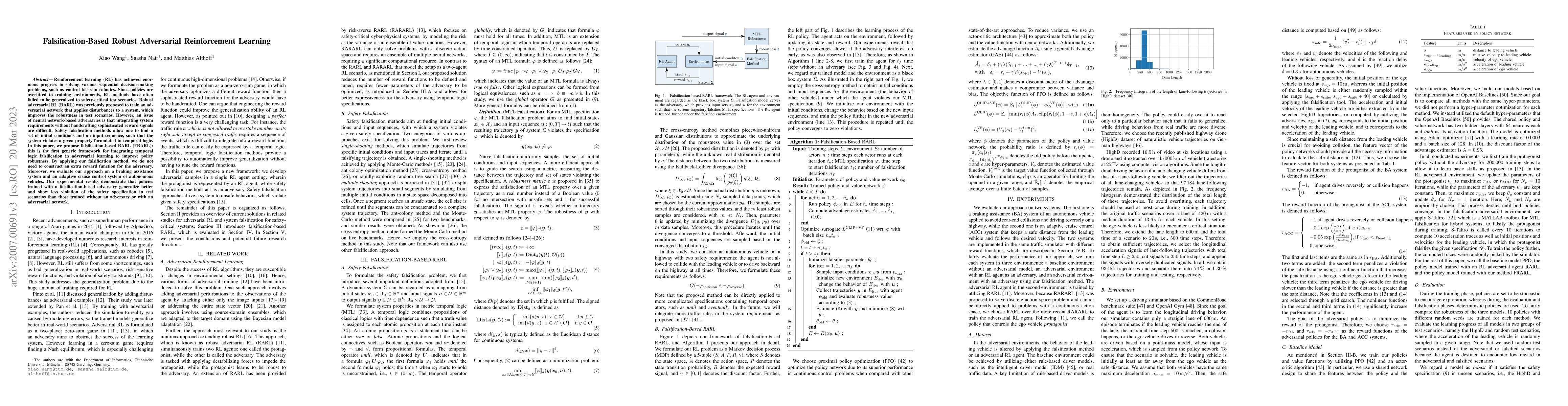 Thumbnail for Falsification-Based Robust Adversarial Reinforcement Learning