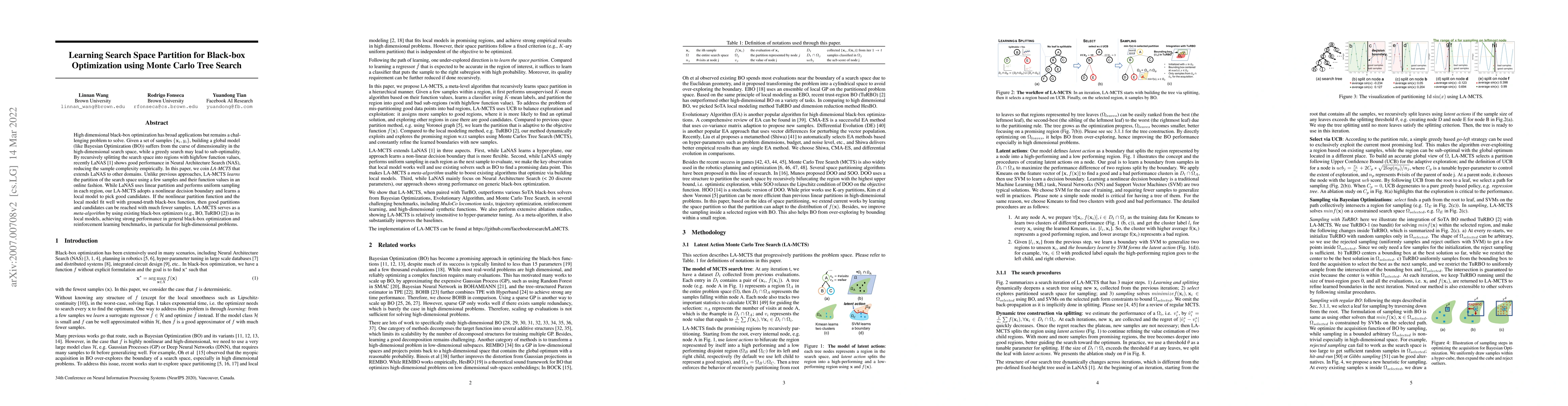 Thumbnail for Learning Search Space Partition for Black-box Optimization using Monte
  Carlo Tree Search