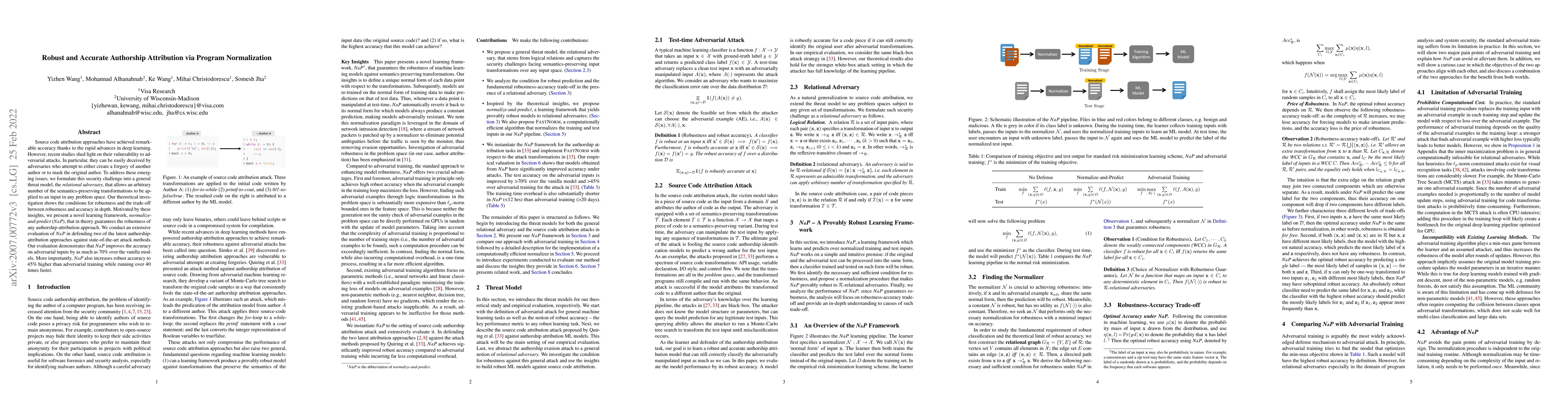 Thumbnail for Robust and Accurate Authorship Attribution via Program Normalization
