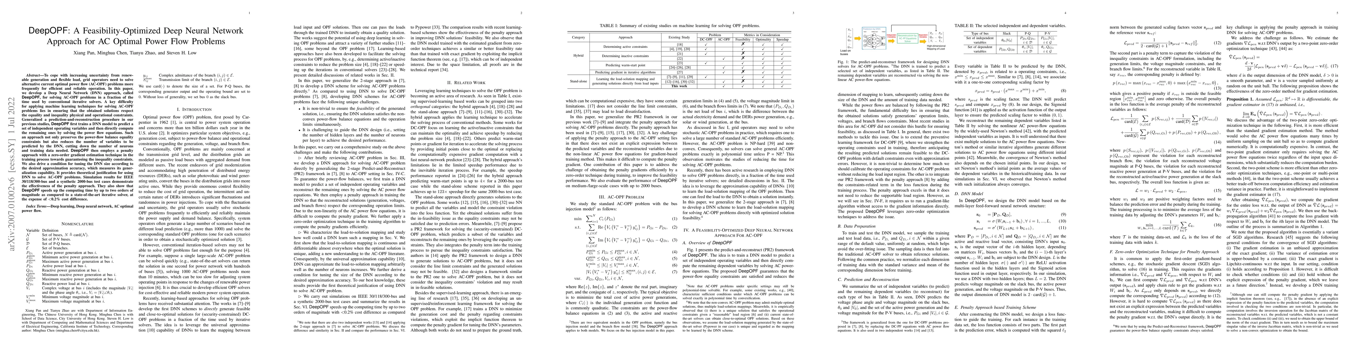Thumbnail for DeepOPF: A Feasibility-Optimized Deep Neural Network Approach for AC
  Optimal Power Flow Problems