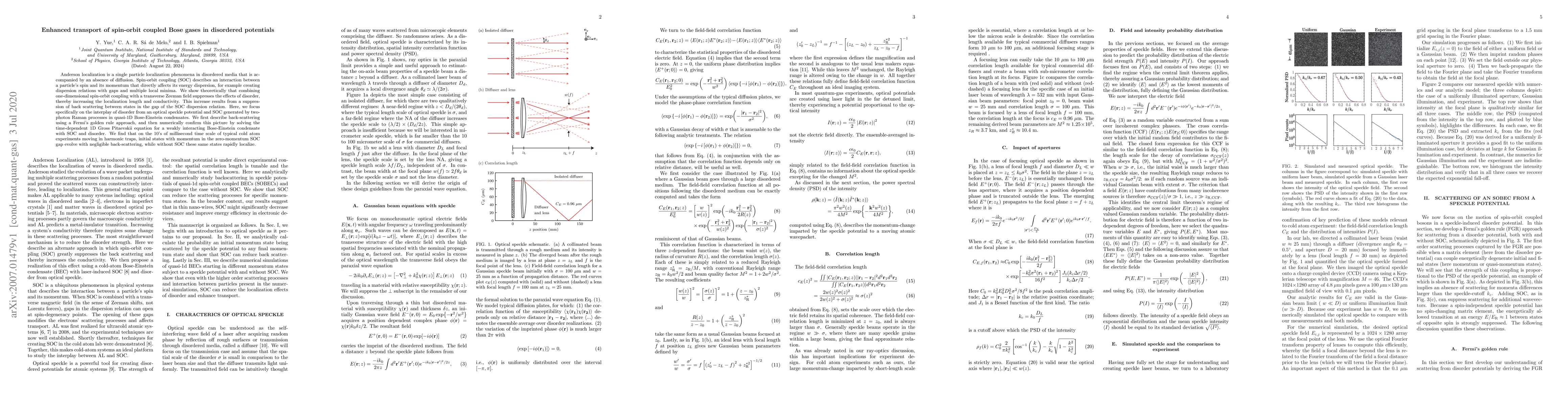 Thumbnail for Enhanced transport of spin-orbit coupled Bose gases in disordered
  potentials