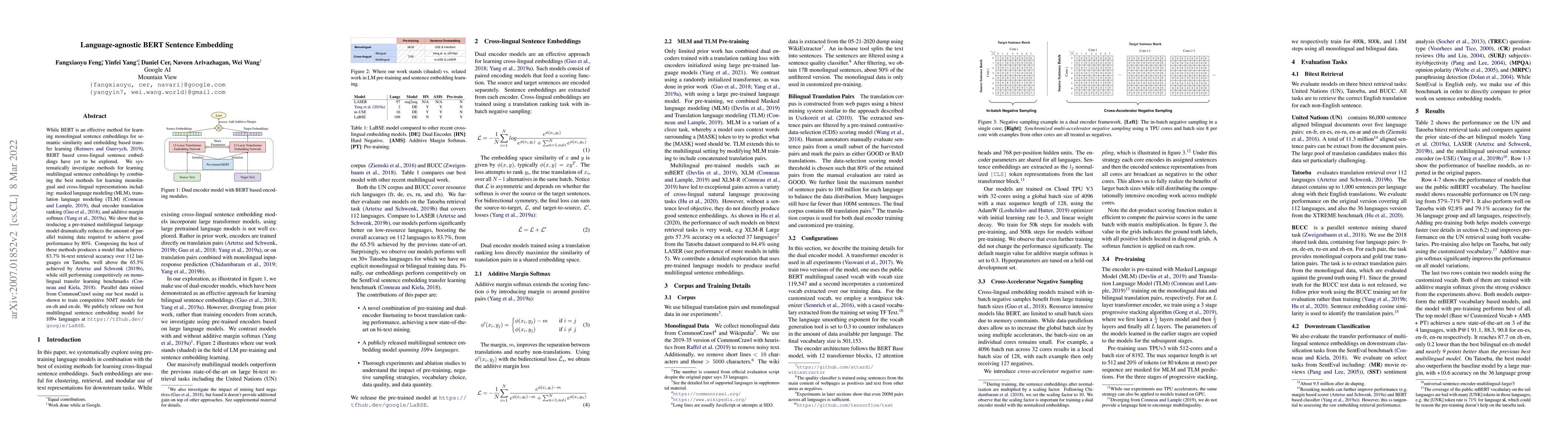 Thumbnail for Language-agnostic BERT Sentence Embedding