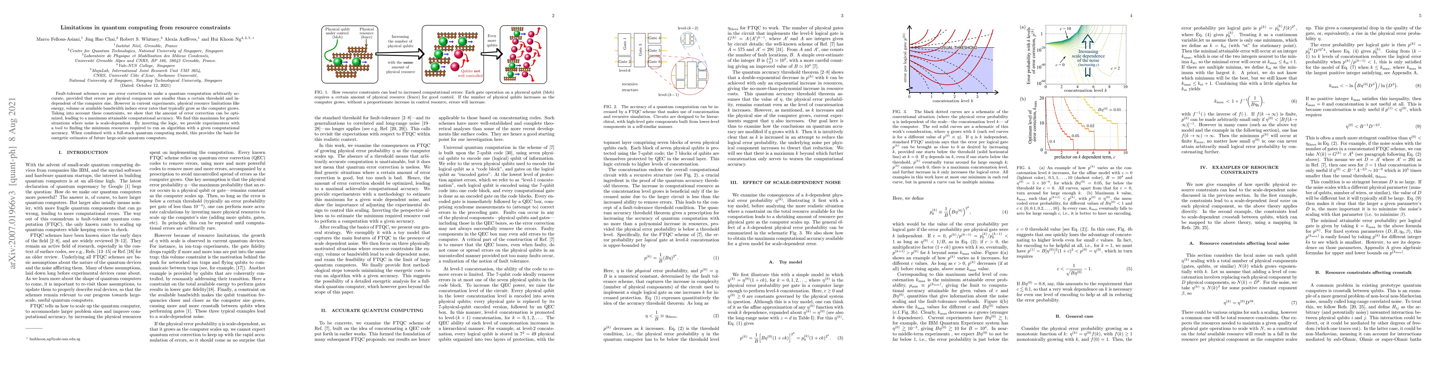 Thumbnail for Limitations in quantum computing from resource constraints