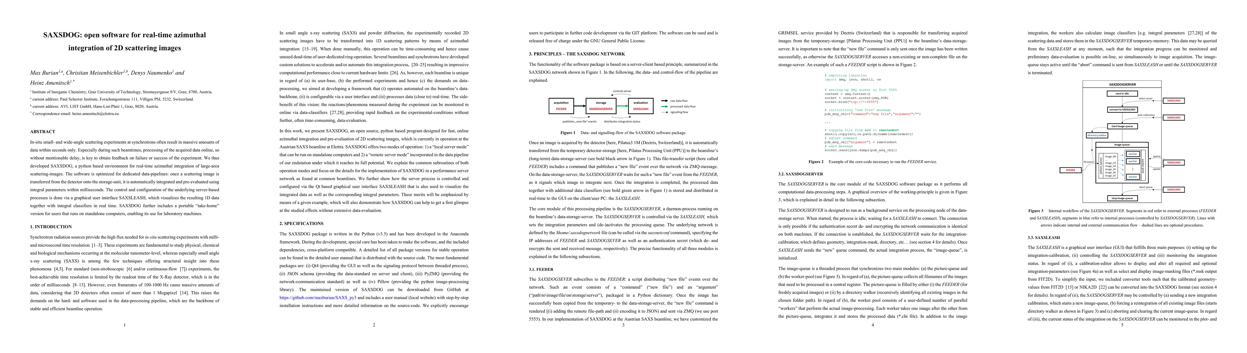 Thumbnail for SAXSDOG: open software for real-time azimuthal integration of 2D
  scattering images