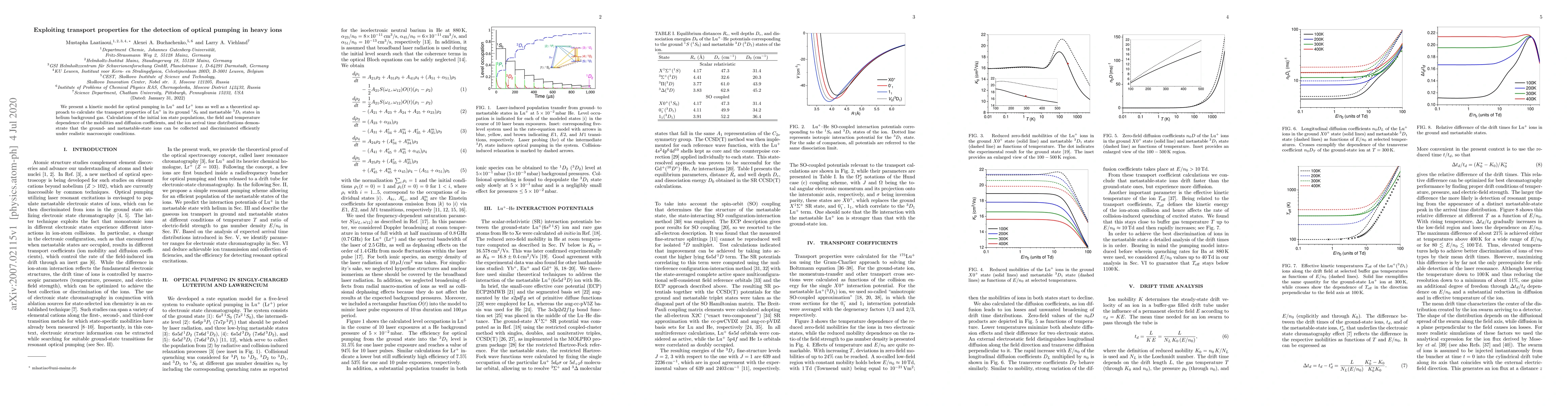 Thumbnail for Exploiting transport properties for the detection of optical pumping in
  heavy ions