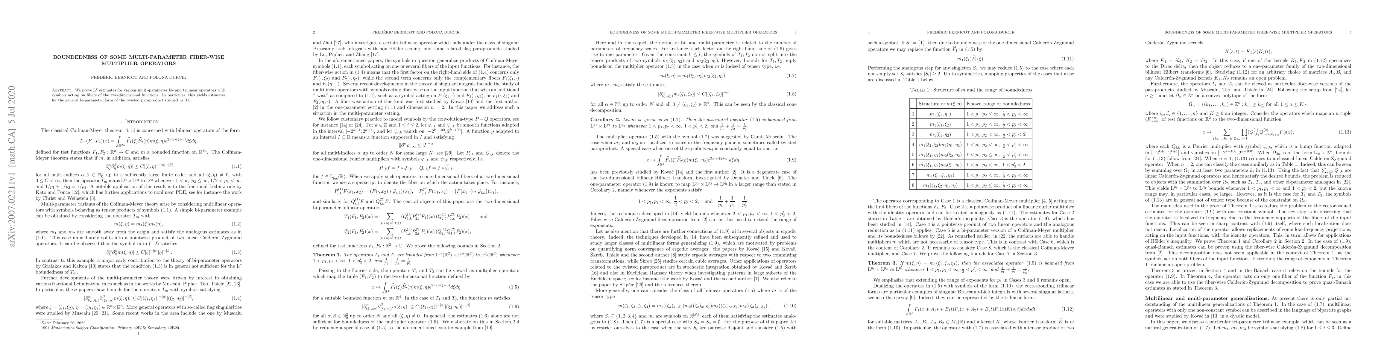 Thumbnail for Boundedness of some multi-parameter fiber-wise multiplier operators