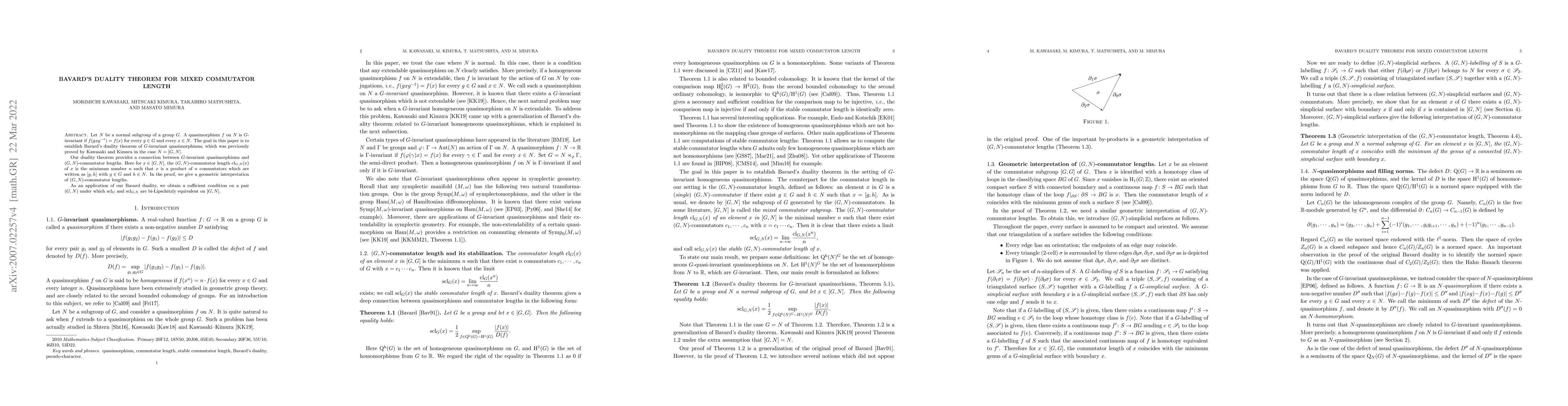 Thumbnail for Bavard's duality theorem for mixed commutator length