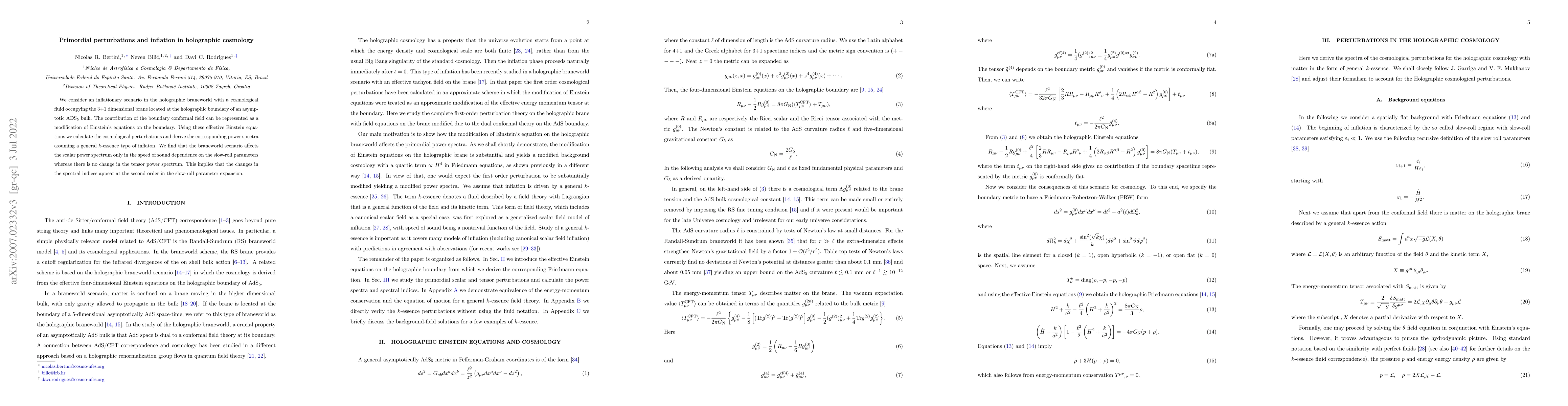 Thumbnail for Primordial perturbations and inflation in holographic cosmology