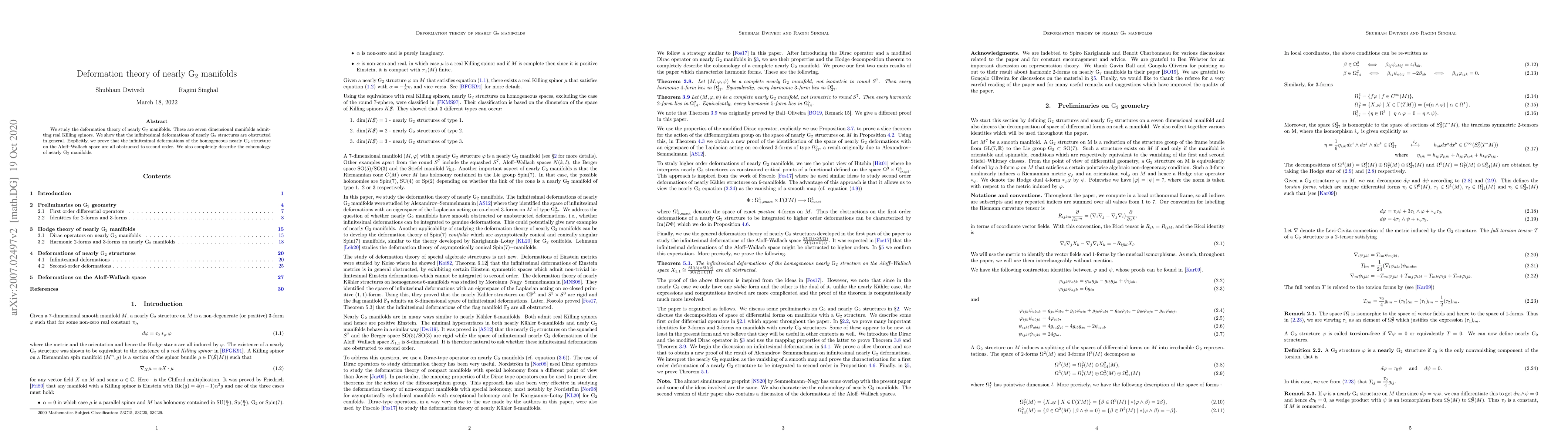 Thumbnail for Deformation theory of nearly $\mathrm{G}_2$ manifolds