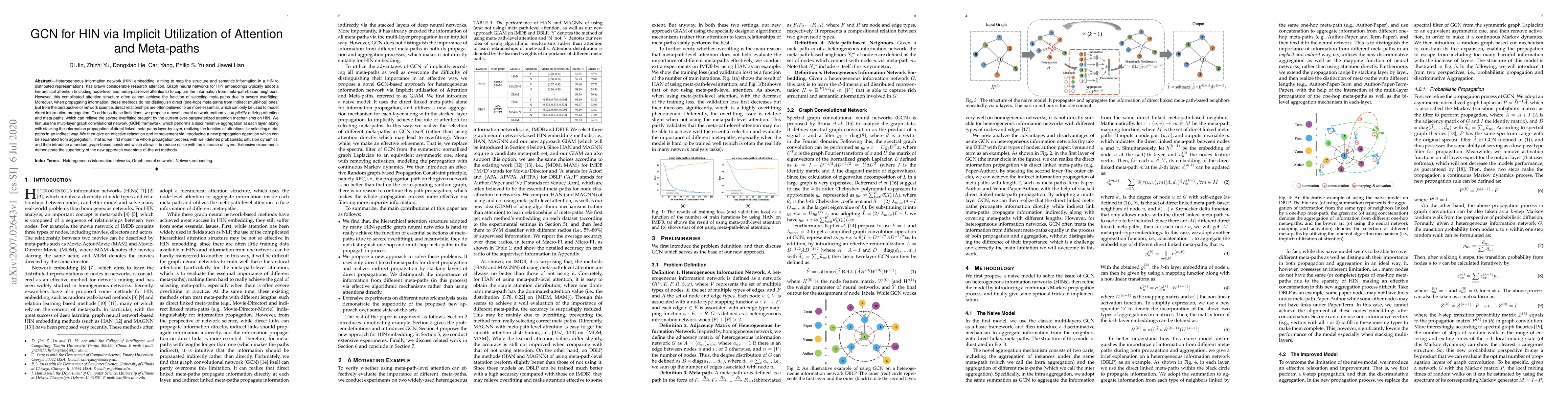 Thumbnail for GCN for HIN via Implicit Utilization of Attention and Meta-paths