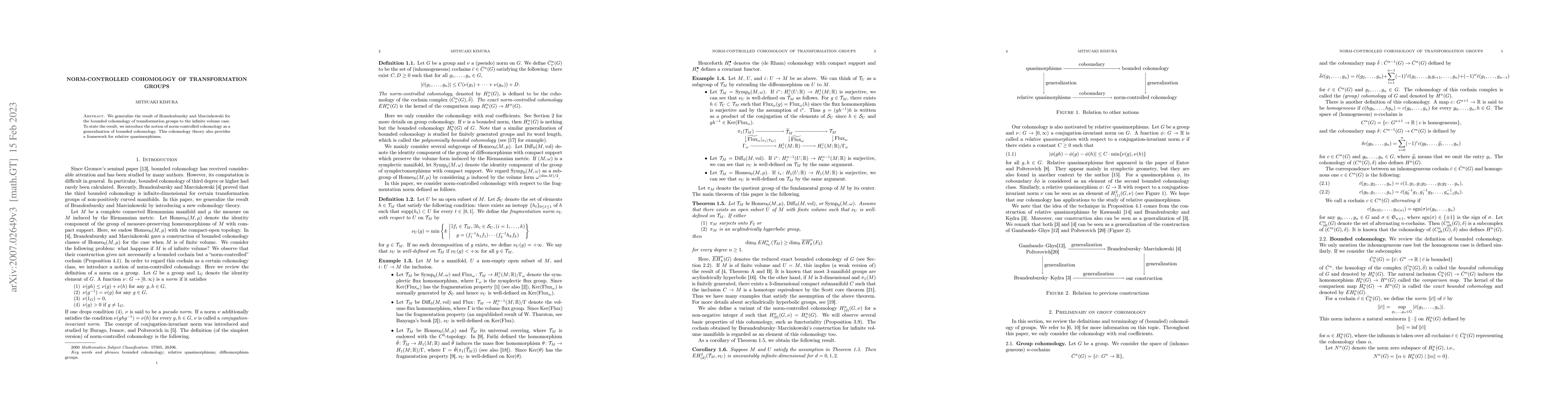 Thumbnail for Norm-controlled cohomology of transformation groups