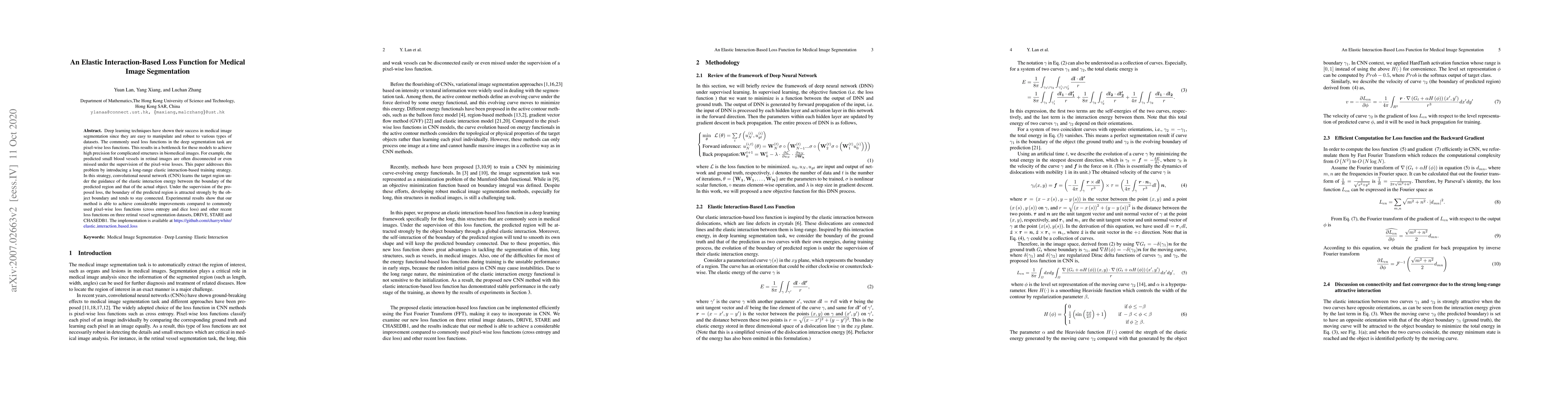 Thumbnail for An Elastic Interaction-Based Loss Function for Medical Image
  Segmentation