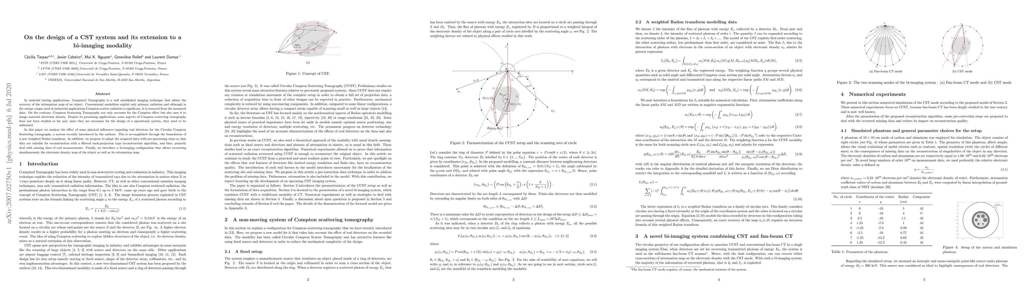 Thumbnail for On the design of a CST system and its extension to a bi-imaging modality