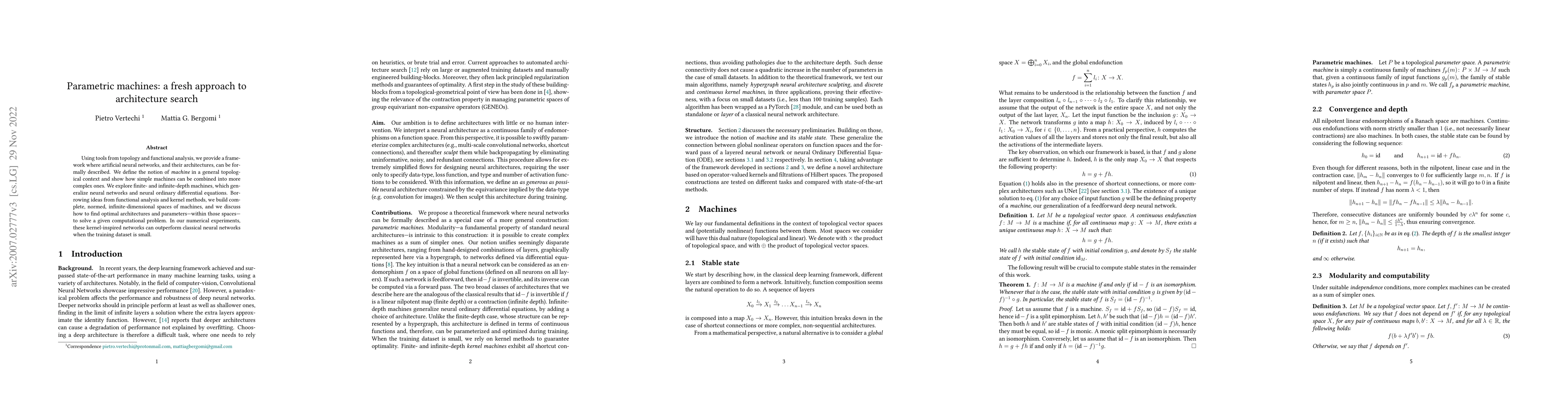 Thumbnail for Parametric machines: a fresh approach to architecture search