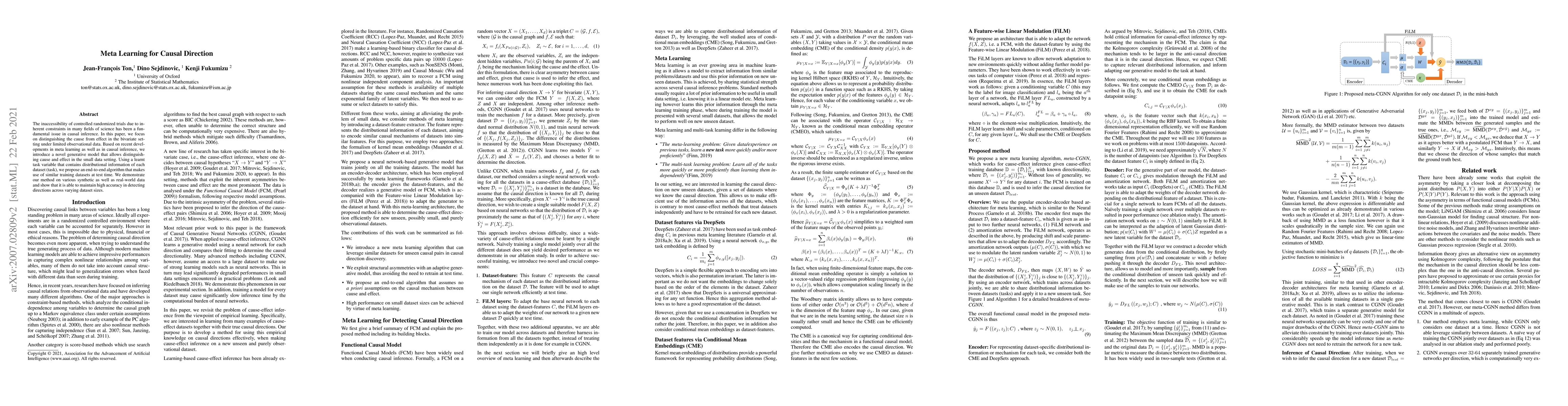 Thumbnail for Meta Learning for Causal Direction