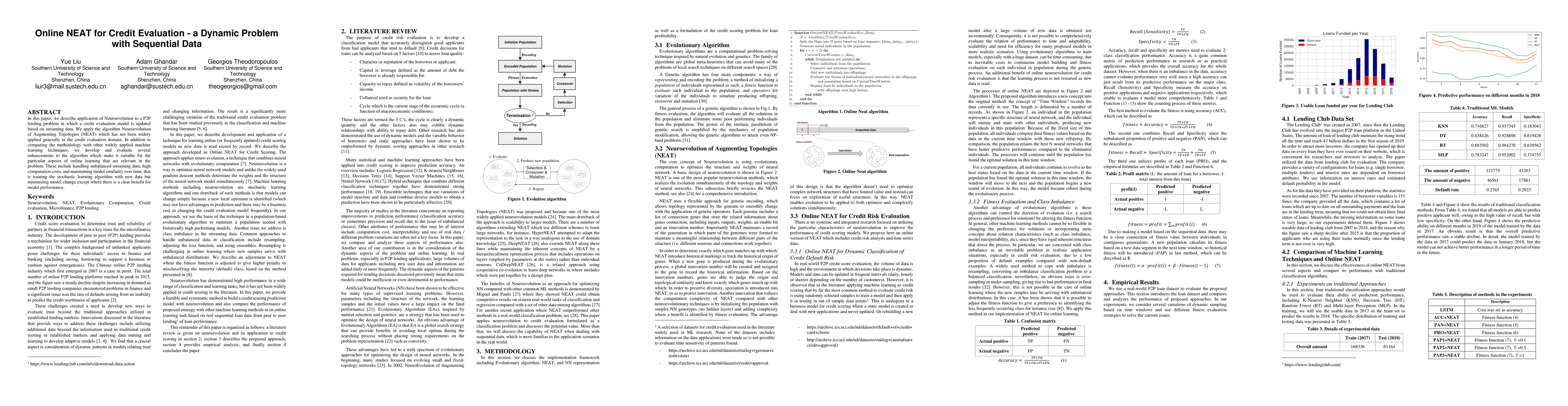 Thumbnail for Online NEAT for Credit Evaluation -- a Dynamic Problem with Sequential
  Data