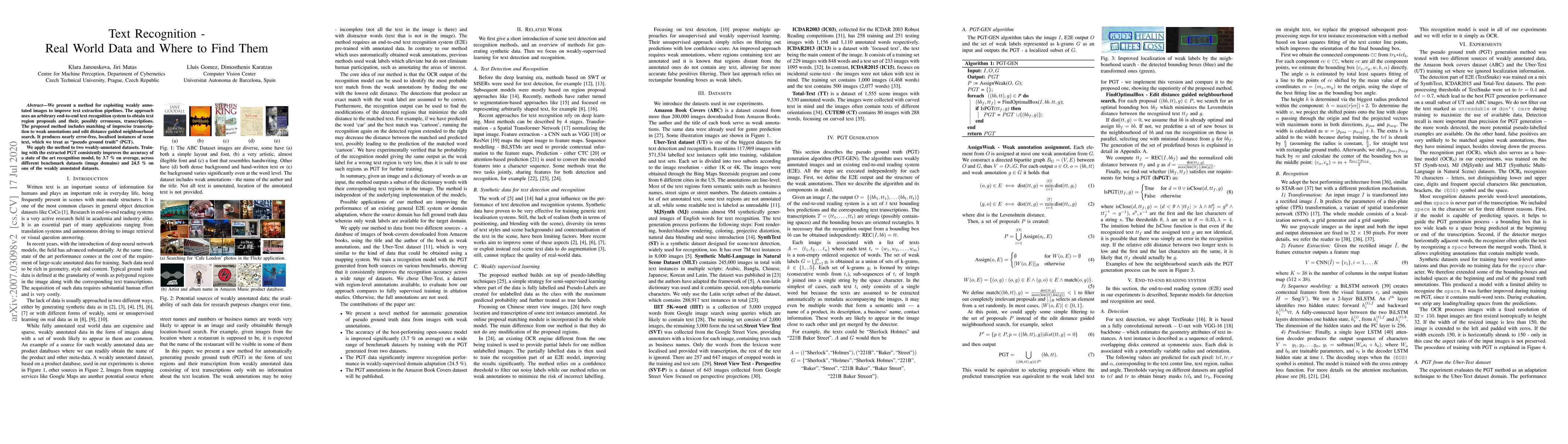 Thumbnail for Text Recognition -- Real World Data and Where to Find Them