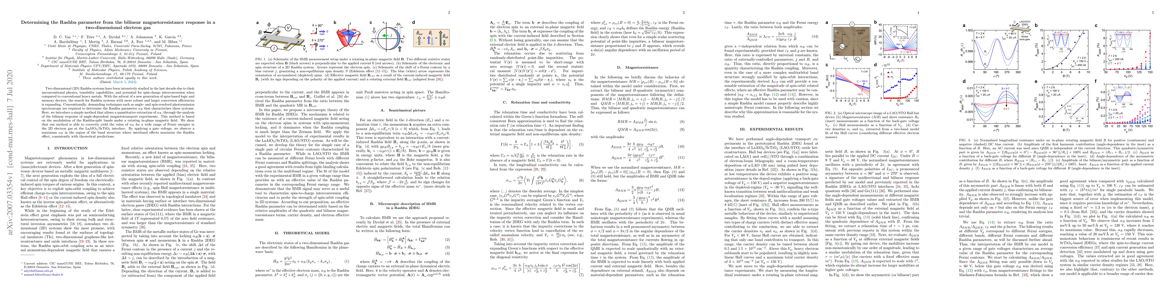 Thumbnail for Determining the Rashba parameter from the bilinear magnetoresistance
  response in a two-dimensional electron gas
