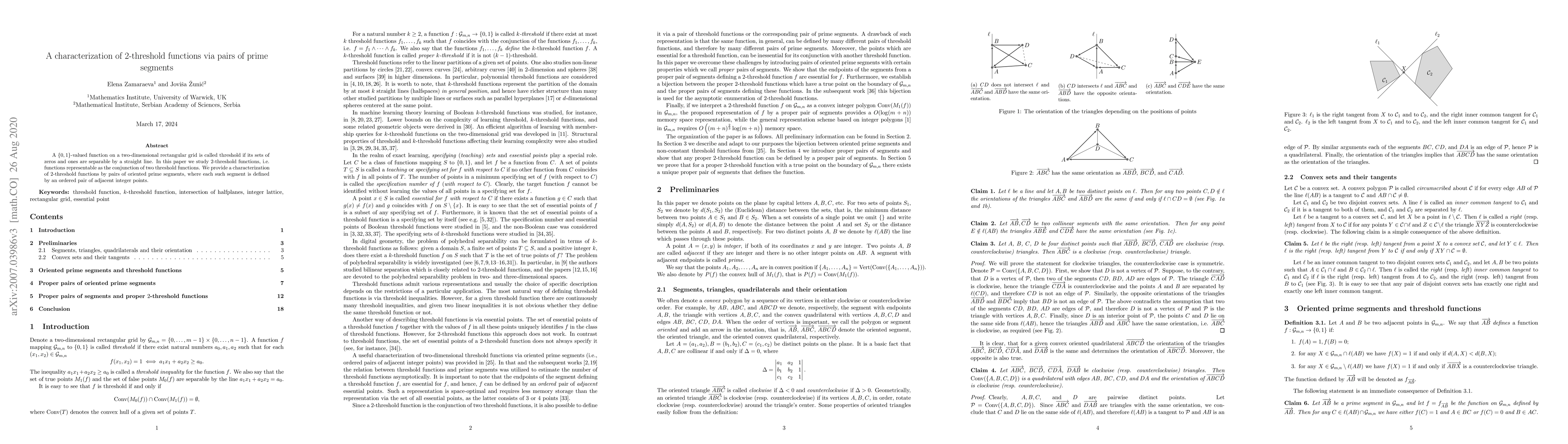 Thumbnail for A characterization of 2-threshold functions via pairs of prime segments