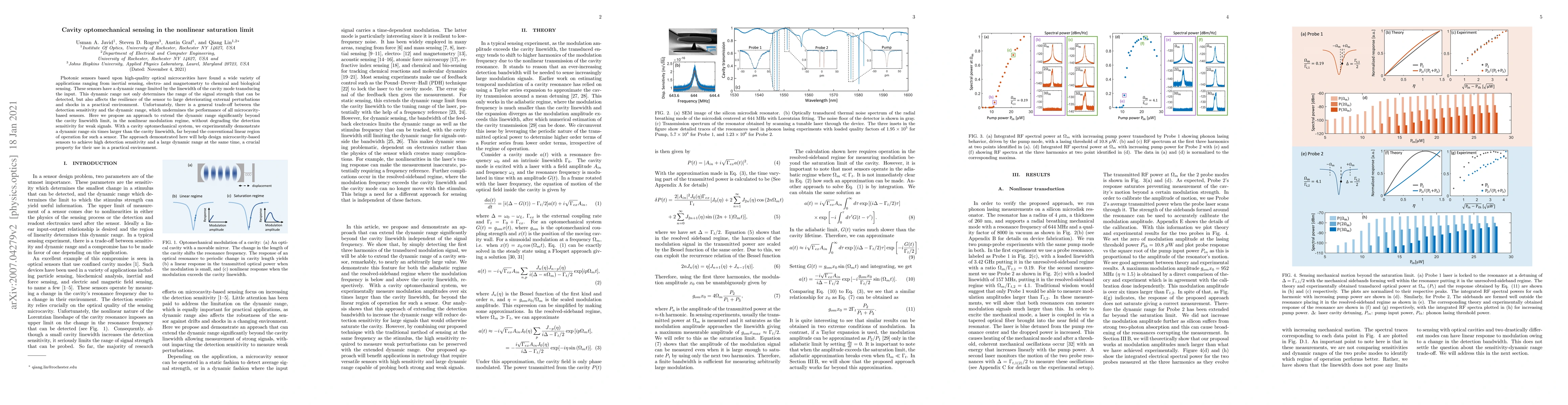 Thumbnail for Cavity optomechanical sensing in the nonlinear saturation limit
