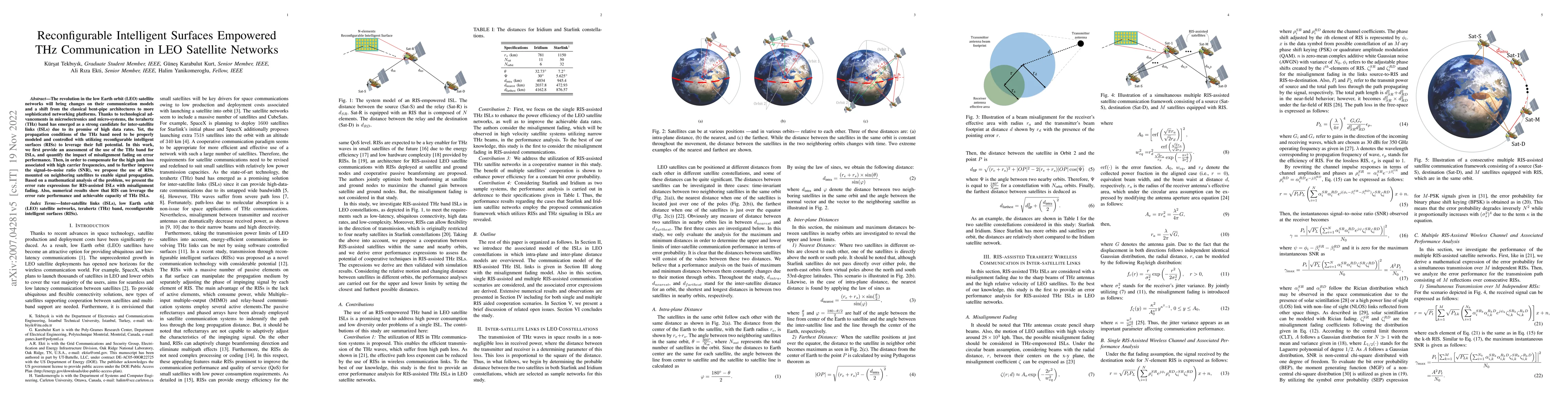Thumbnail for Reconfigurable Intelligent Surfaces Empowered THz Communication in LEO
  Satellite Networks