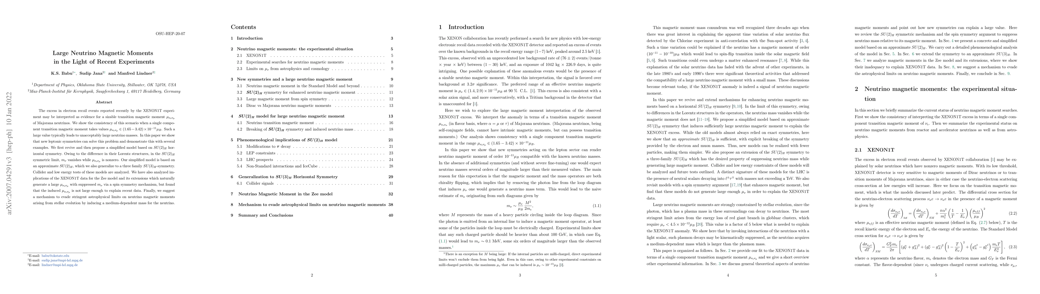 Thumbnail for Large Neutrino Magnetic Moments in the Light of Recent Experiments