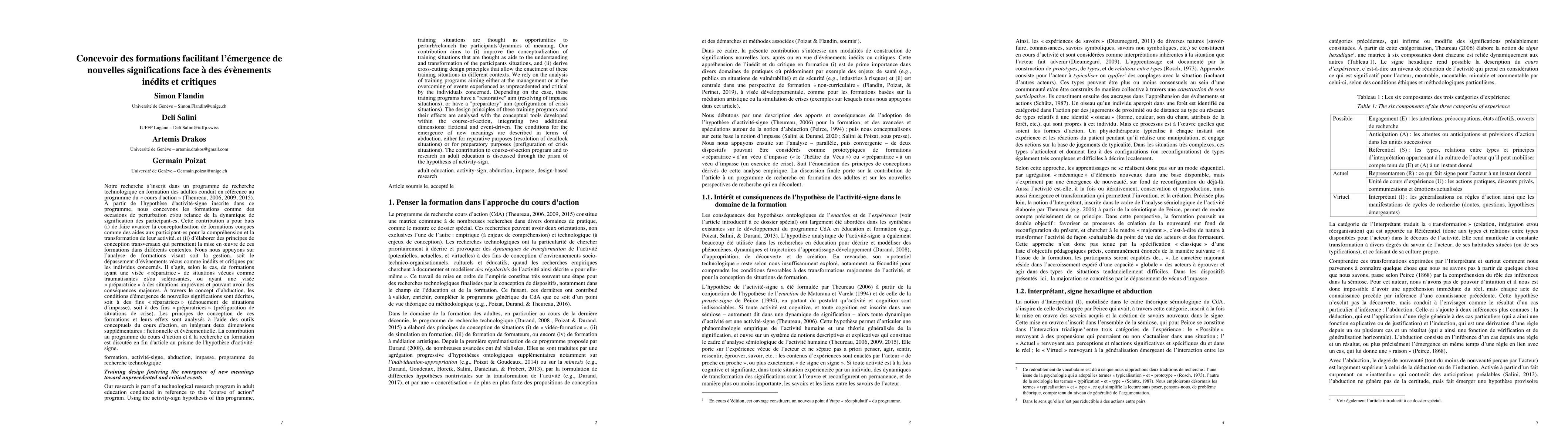 Thumbnail for Training design fostering the emergence of new meanings toward
  unprecedented and critical events