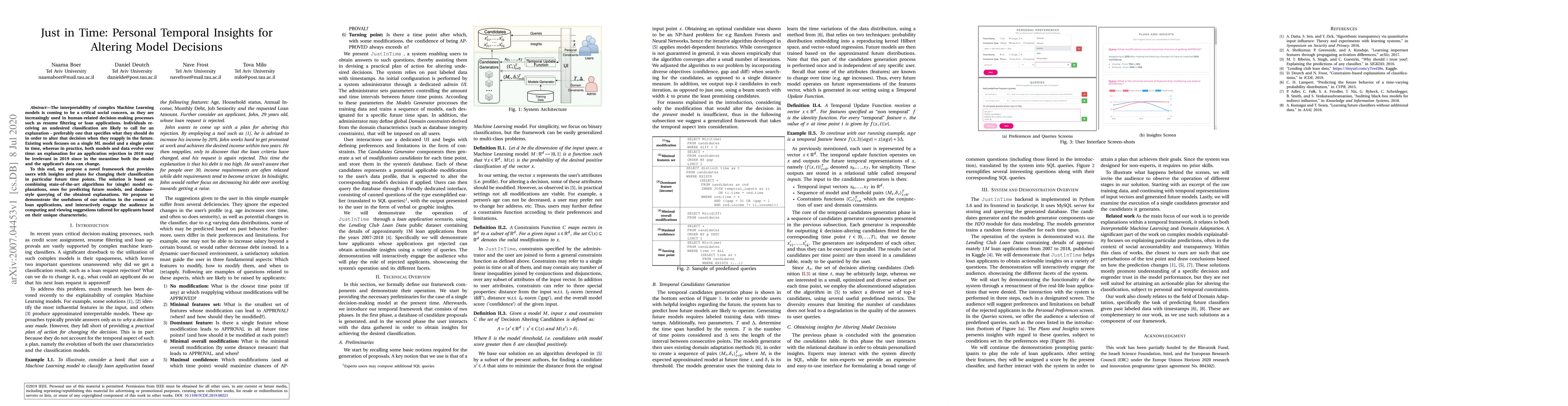 Thumbnail for Just in Time: Personal Temporal Insights for Altering Model Decisions