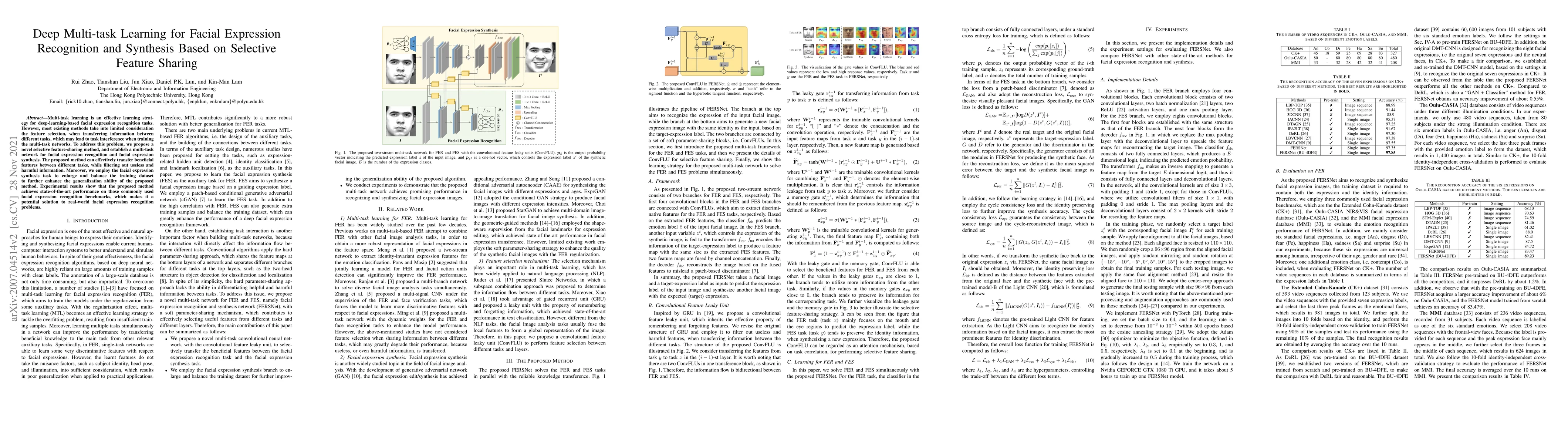 Thumbnail for Deep Multi-task Learning for Facial Expression Recognition and Synthesis
  Based on Selective Feature Sharing
