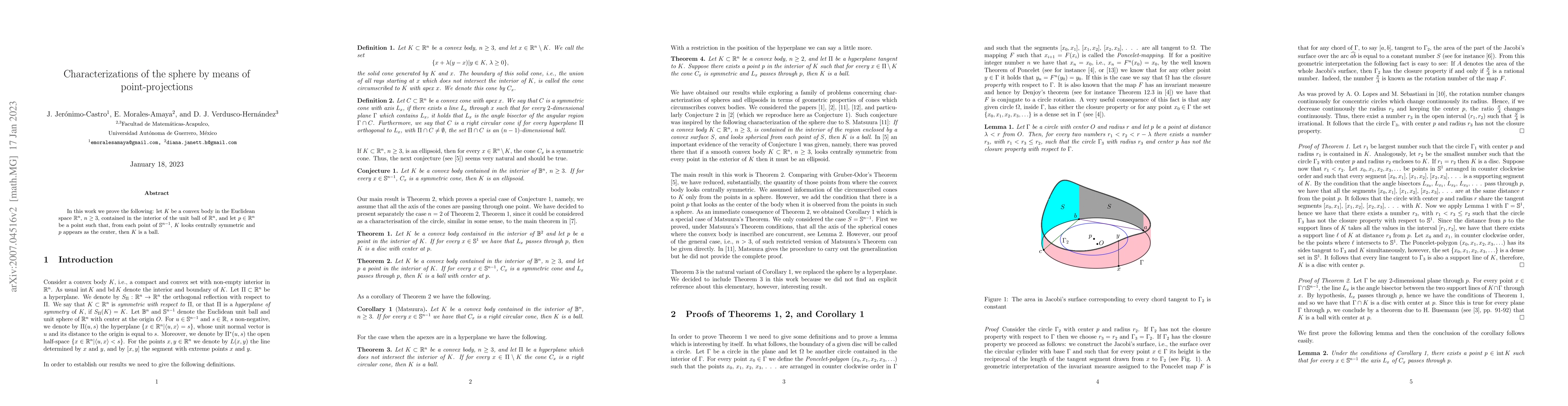 Thumbnail for Characterizations of the sphere by means of visual cones: an alternative
  proof of Matsuura's theorem