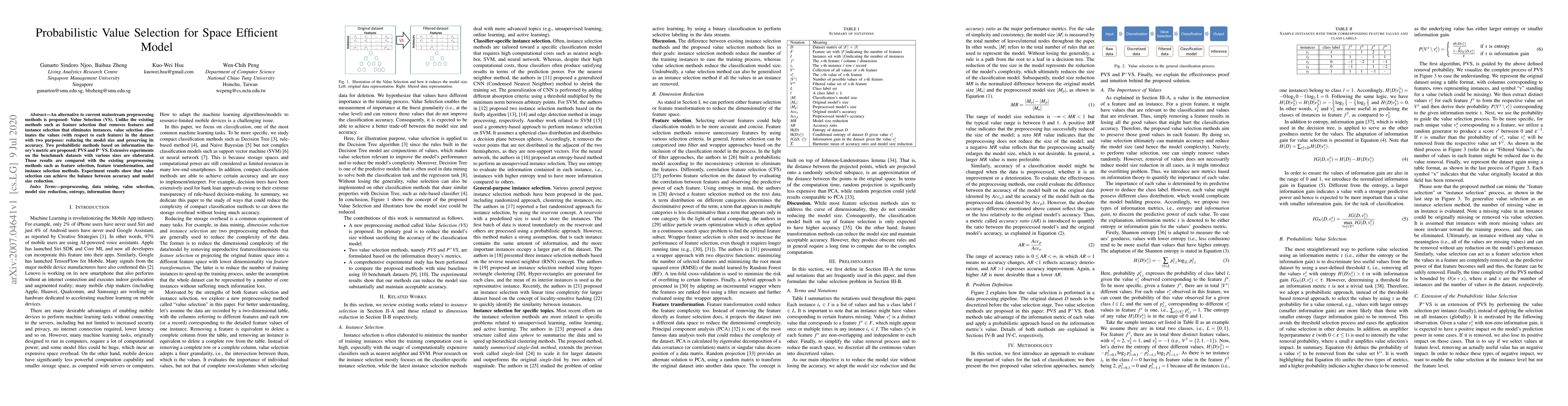 Thumbnail for Probabilistic Value Selection for Space Efficient Model