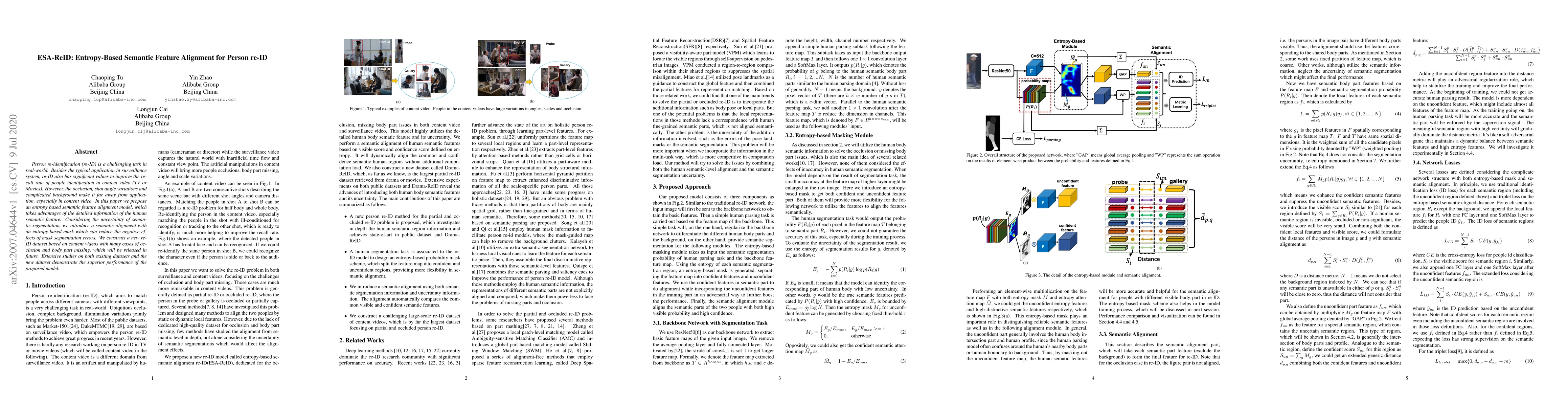 Thumbnail for ESA-ReID: Entropy-Based Semantic Feature Alignment for Person re-ID