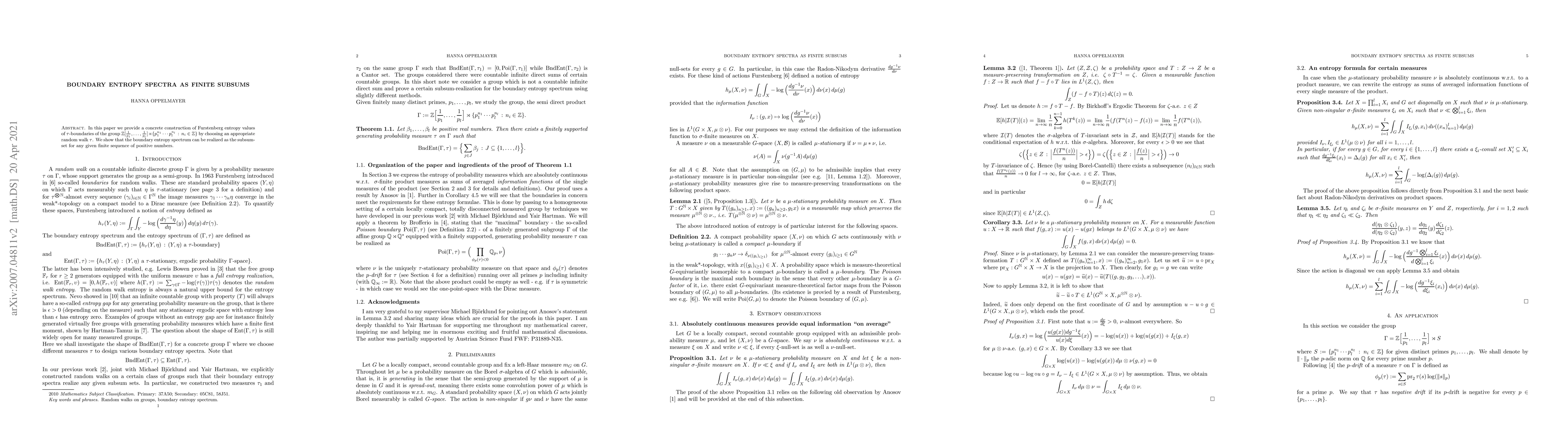Thumbnail for Boundary entropy spectra as finite subsums