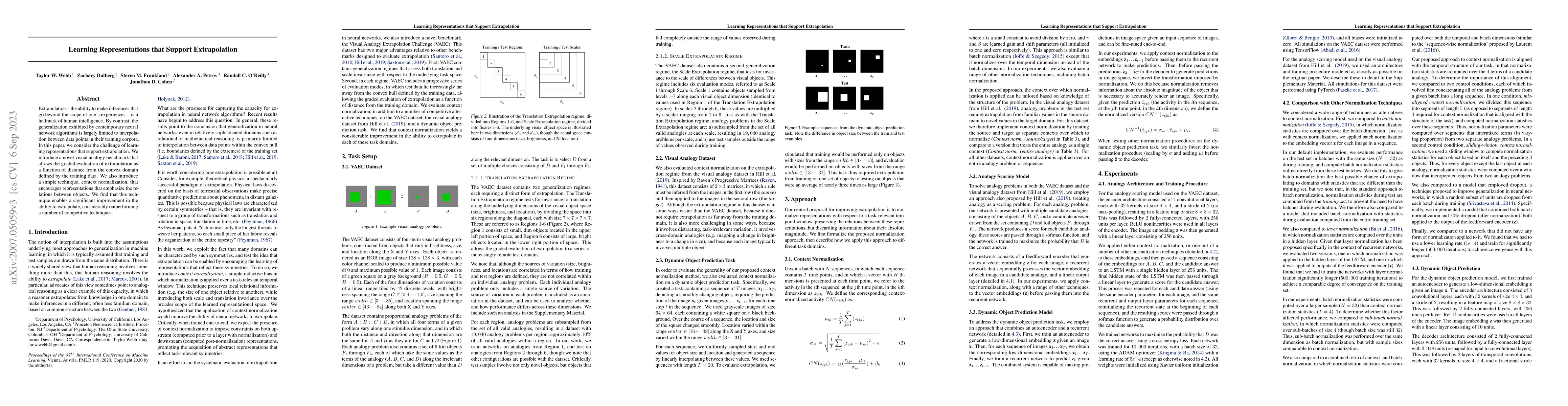 Thumbnail for Learning Representations that Support Extrapolation
