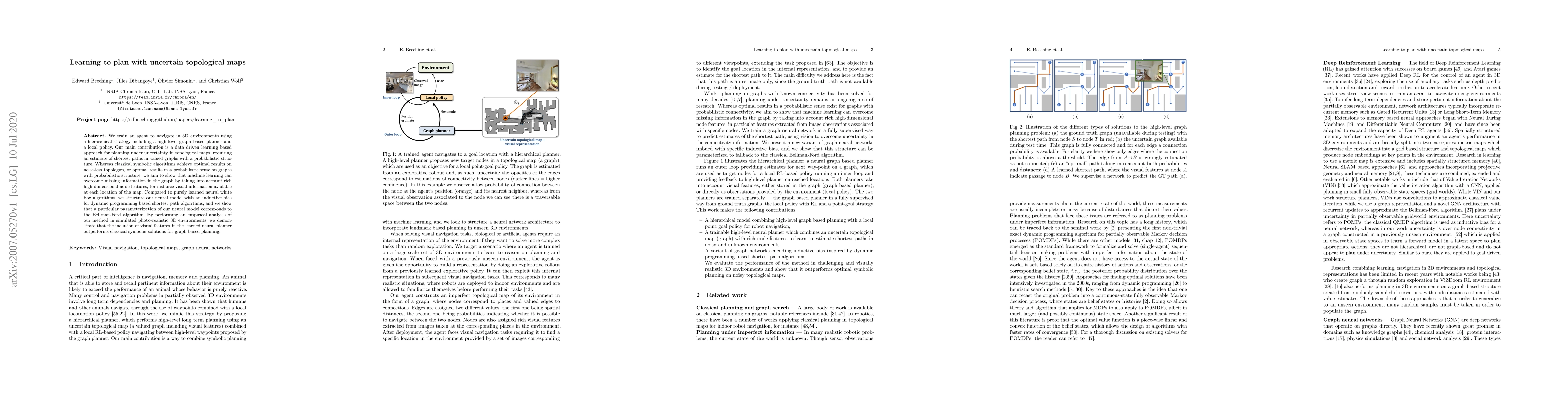 Thumbnail for Learning to plan with uncertain topological maps