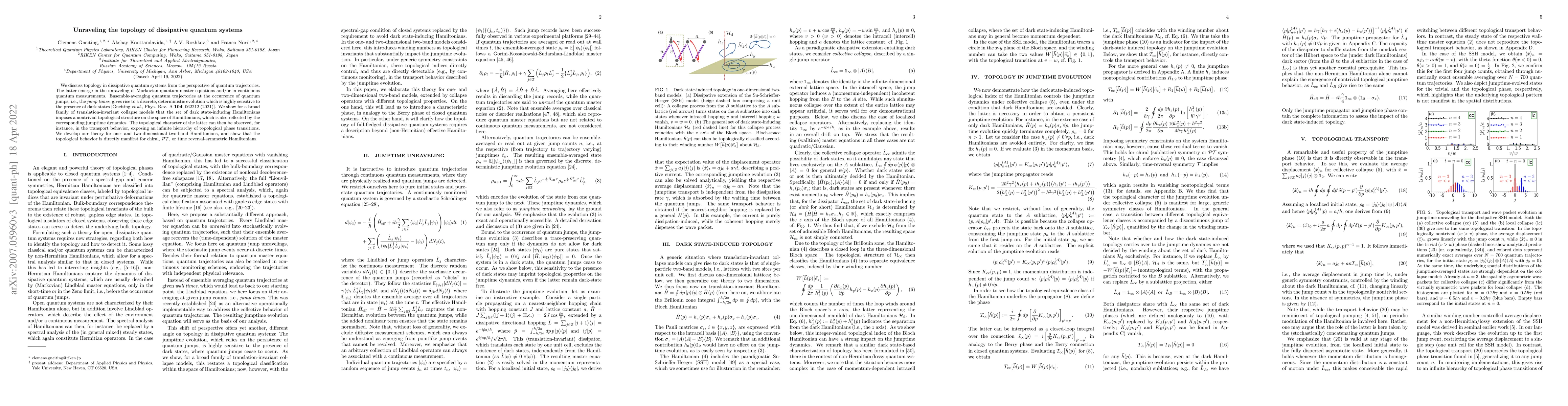 Thumbnail for Unraveling the topology of dissipative quantum systems