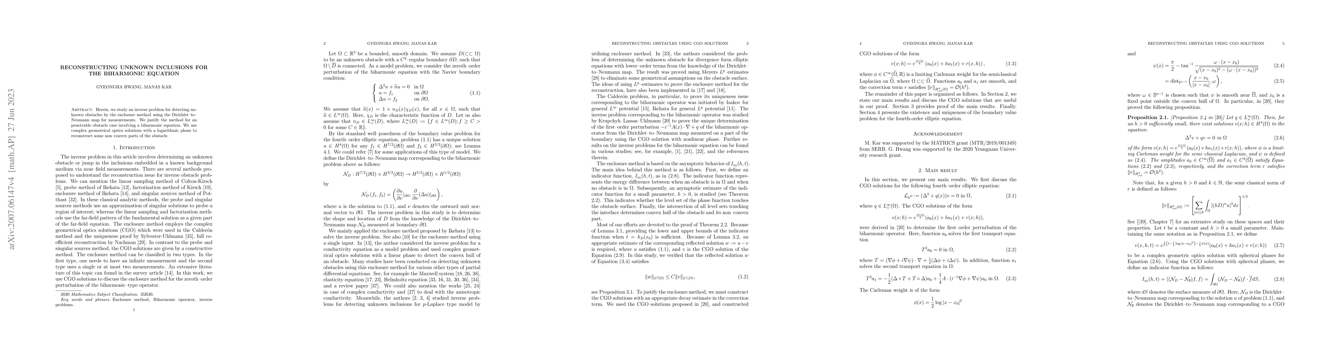 Thumbnail for Reconstructing unknown inclusions for the biharmonic equation