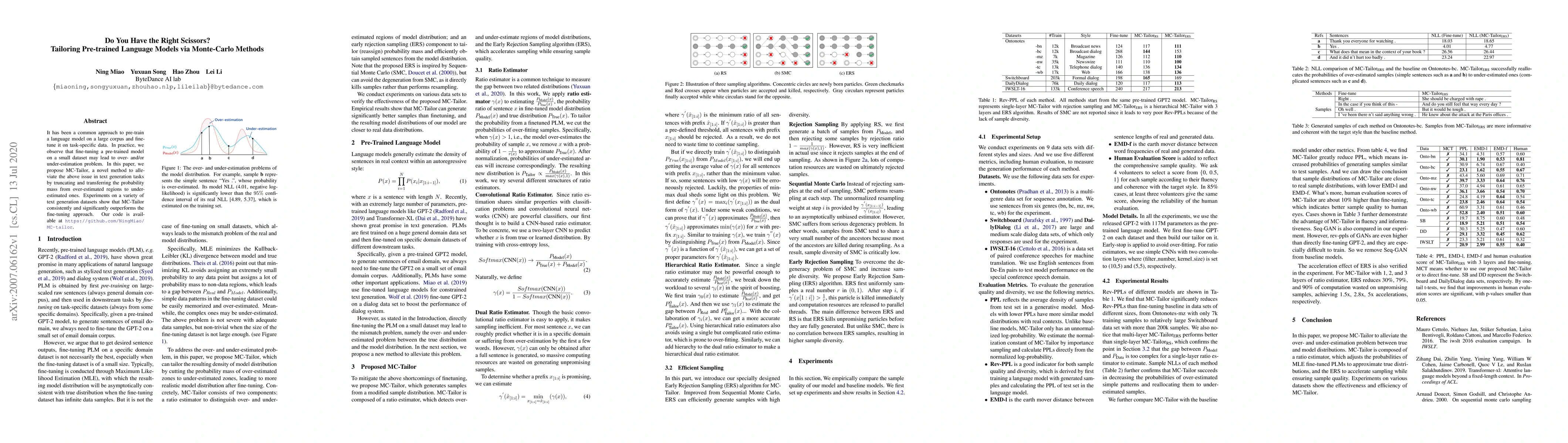 Thumbnail for Do You Have the Right Scissors? Tailoring Pre-trained Language Models
  via Monte-Carlo Methods