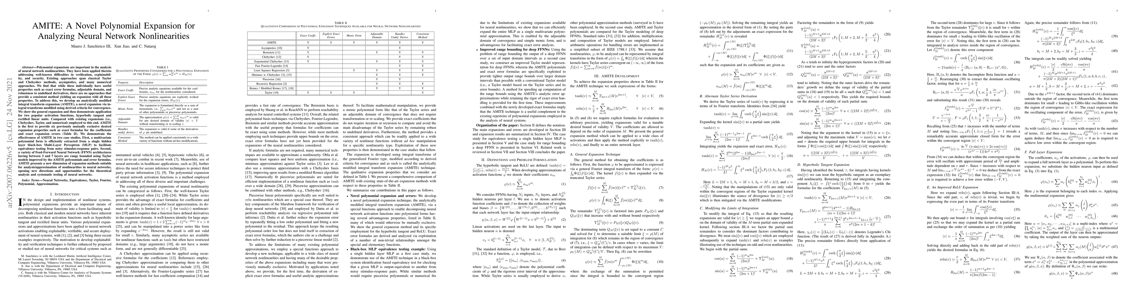 Thumbnail for AMITE: A Novel Polynomial Expansion for Analyzing Neural Network
  Nonlinearities