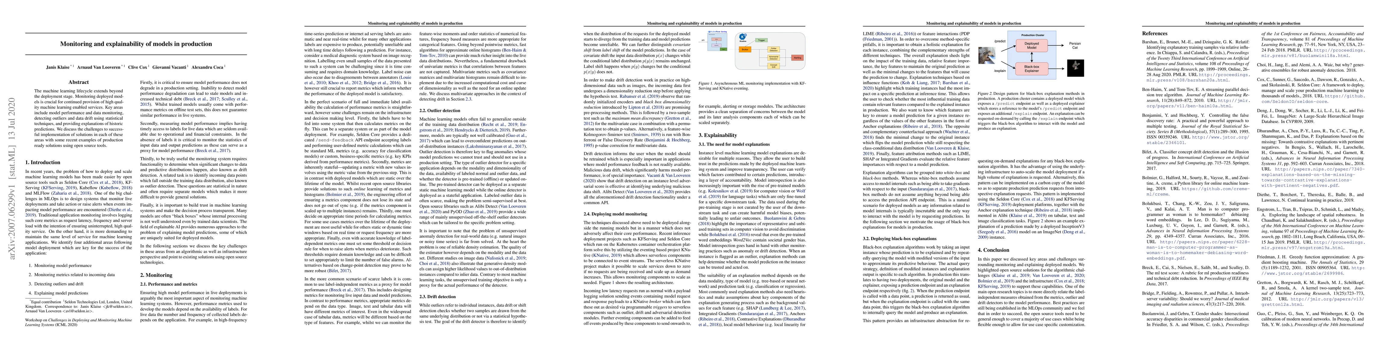 Thumbnail for Monitoring and explainability of models in production
