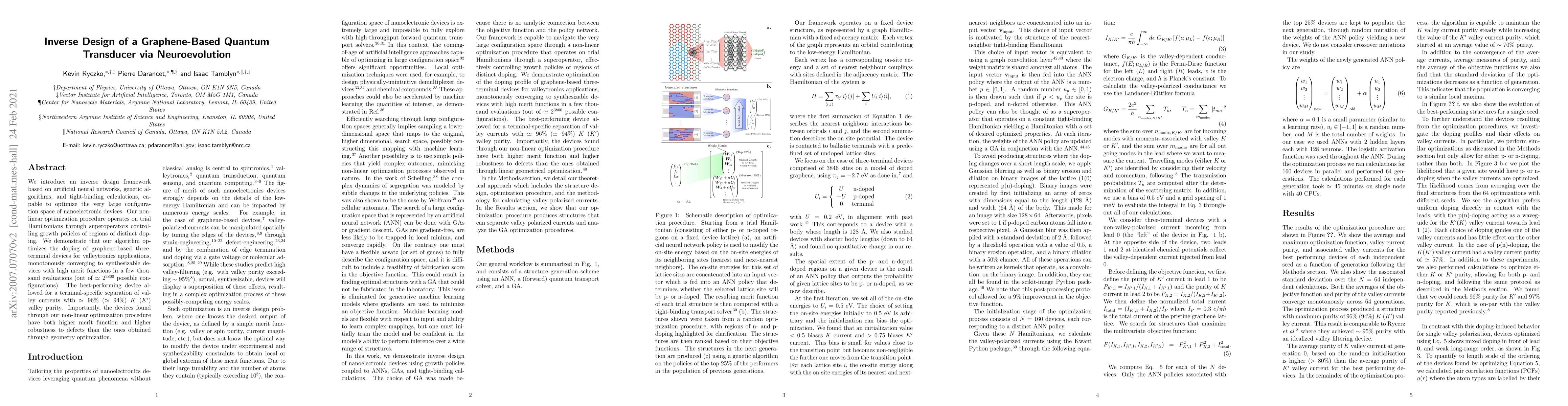 Thumbnail for Inverse Design of a Graphene-Based Quantum Transducer via Neuroevolution