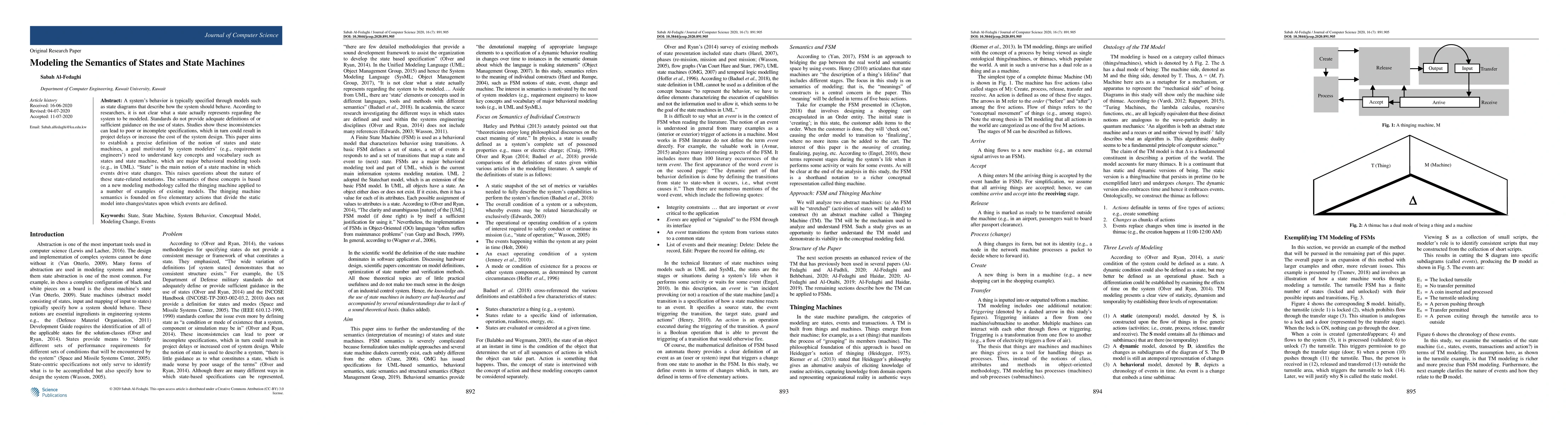 Thumbnail for Modeling the Semantics of States and State Machines