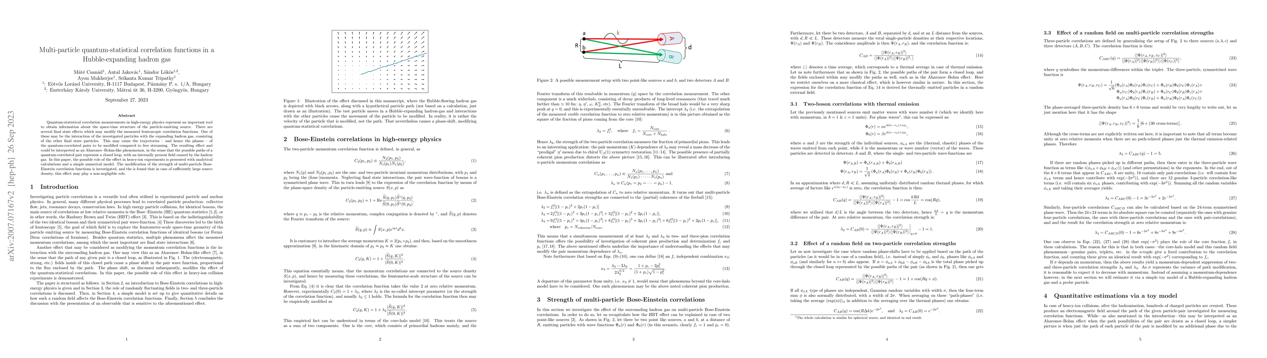 Thumbnail for Multi-particle quantum-statistical correlation functions in a
  Hubble-expanding hadron gas