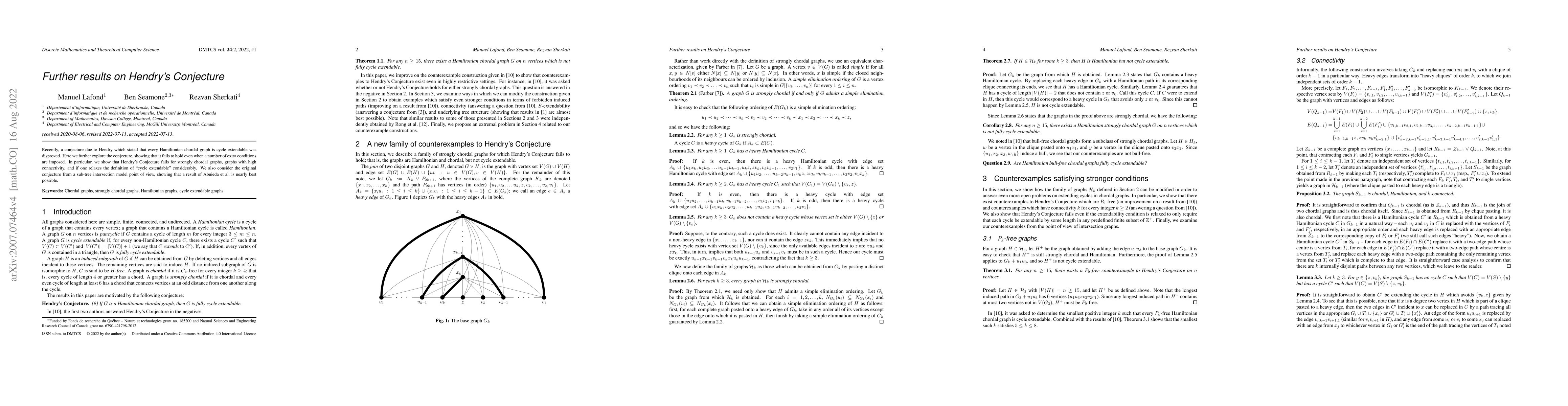 Thumbnail for Further results on Hendry's Conjecture